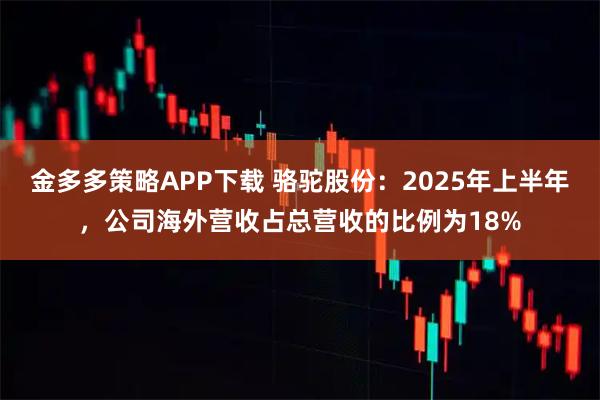 金多多策略APP下载 骆驼股份：2025年上半年，公司海外营收占总营收的比例为18%